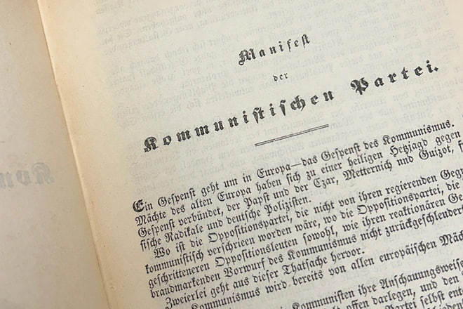 First Edition of the Communist Manifesto