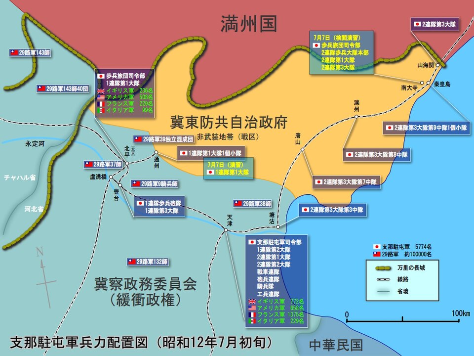Chinese Garrison at Lugou Bridge (Marco Polo Bridge)